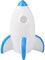 5" Light Up Blue Astronaut Space Ship Shuttle LED Light Decoration